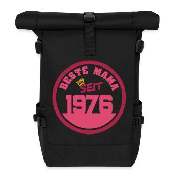 Mutti 1976 - Rolltop Rucksack - Schwarz - Vorne