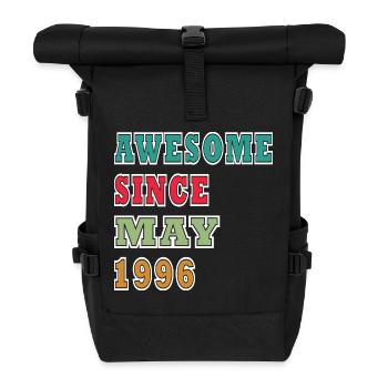 Awesome Since May 1996 - Rolltop Rucksack - Schwarz - Vorne