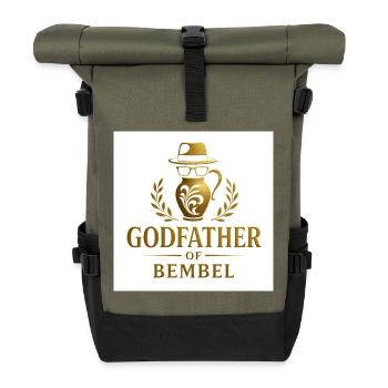 Godfather of Bembel by Bembeltown - Rolltop Rucksack - Olive/Schwarz - Vorne