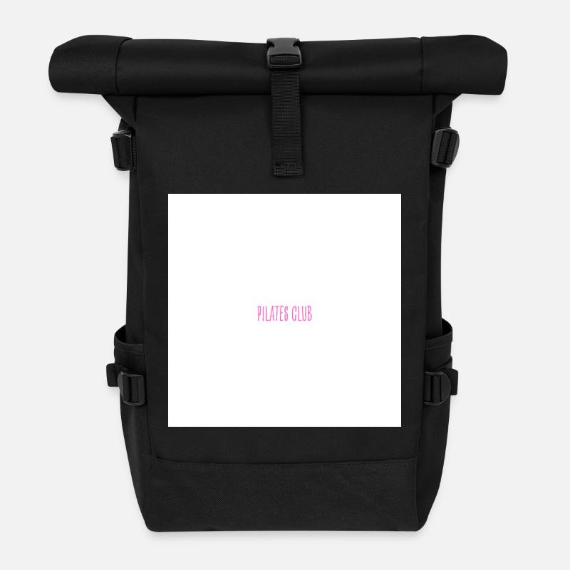Pilates-Club - Rolltop Rucksack - Schwarz