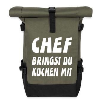 Chef - Rolltop Rucksack - Olive/Schwarz - Vorne