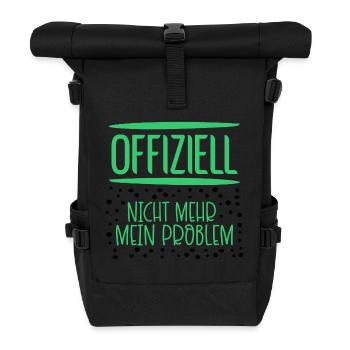 Verantwortung Probleme - Rolltop Rucksack - Schwarz - Vorne