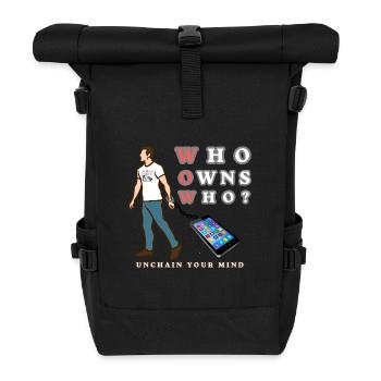 Who Owns Who? Unchain Your Mind - Roll Top Backpack - black - Front