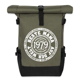 1979 - Rolltop Rucksack - Olive/Schwarz - Vorne