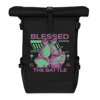 by the Battle Duo - Rolltop Rucksack - Schwarz - Vorne