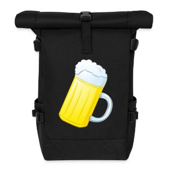 Beer mug - Roll Top Backpack - black - Front