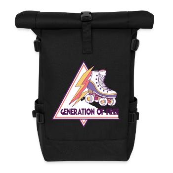 Generation of Freedom SkateLogo - Roll Top Backpack - black - Front