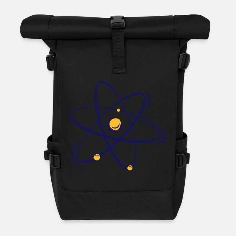 atomic Big Bang nerd Geschenk Atom Nuklear - Rolltop Rucksack - Schwarz
