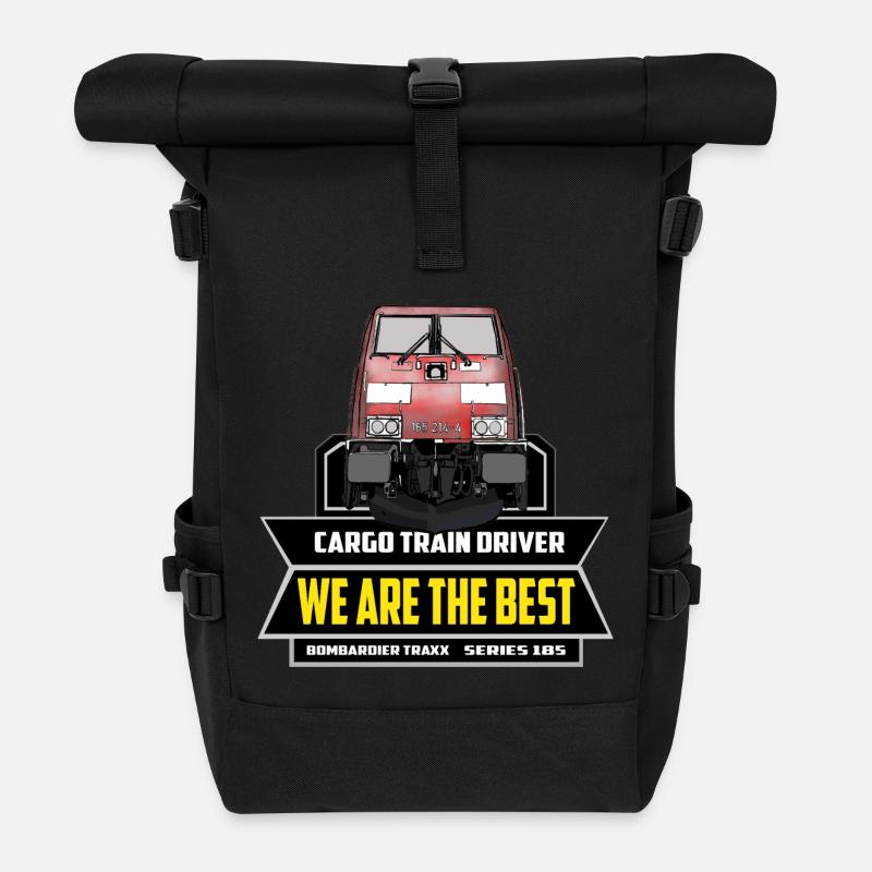 Cargo Train Driver - Zugführer Baureihe 185 - Roll Top Backpack - black