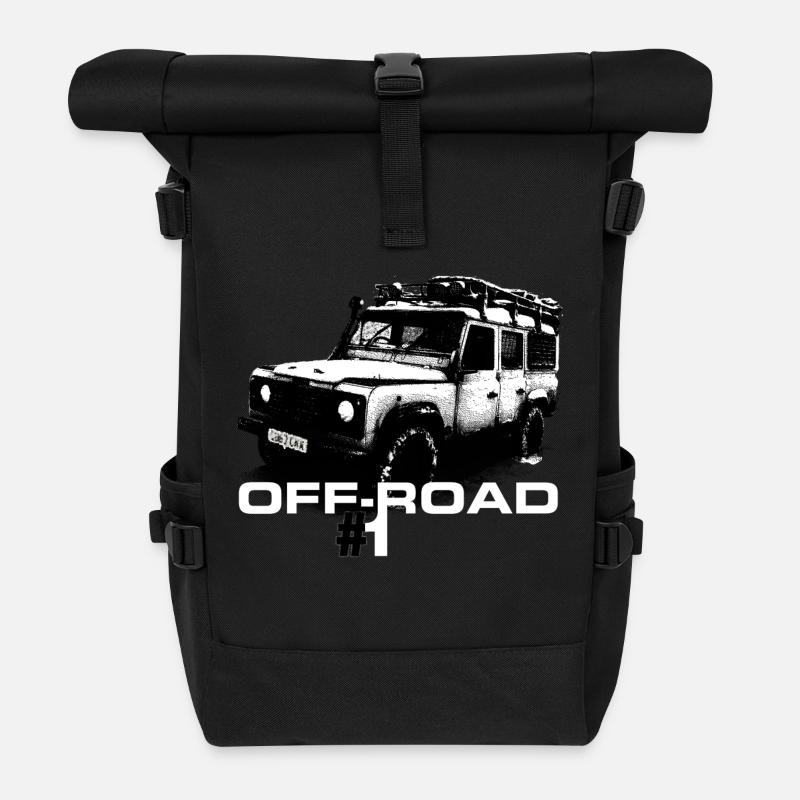 LR off-road #1 - Autonaut.com - Roll Top Backpack - black