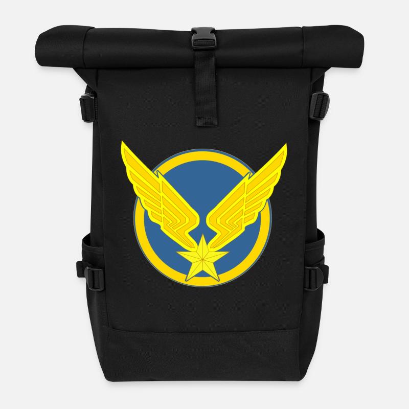 Aviation Légère - Sac à dos roll top - noir