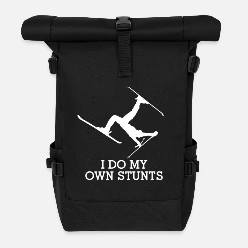 I do my own stunts - Rolltop Rucksack - Schwarz