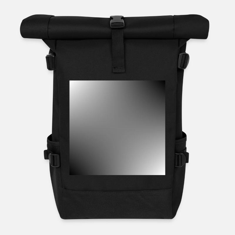 grauer Hintergrund Textur Vorlage personalisieren - Rolltop Rucksack - Schwarz