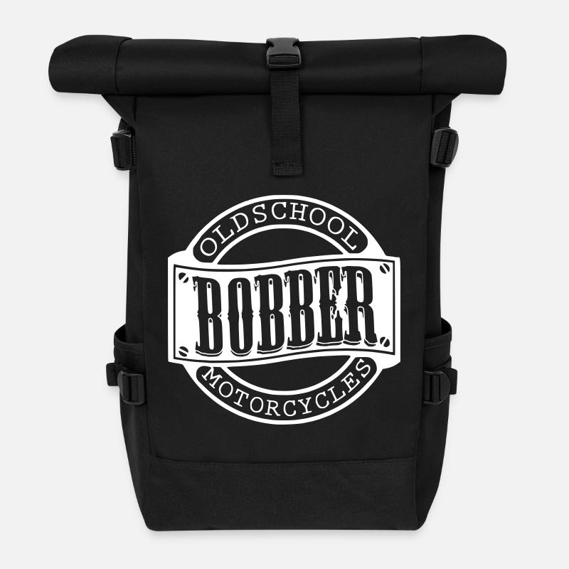 bobber oldschool motorcycles chopper tuner biker - Rolltop Rucksack - Schwarz