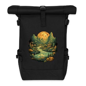Landscape - Roll Top Backpack - black - Front
