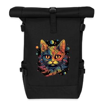 Chat - Sac à dos roll top - noir - Devant