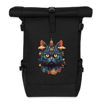 Chat - Sac à dos roll top - noir - Devant