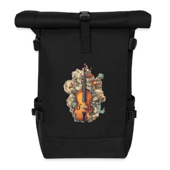 Music Instruments - Roll Top Backpack - black - Front