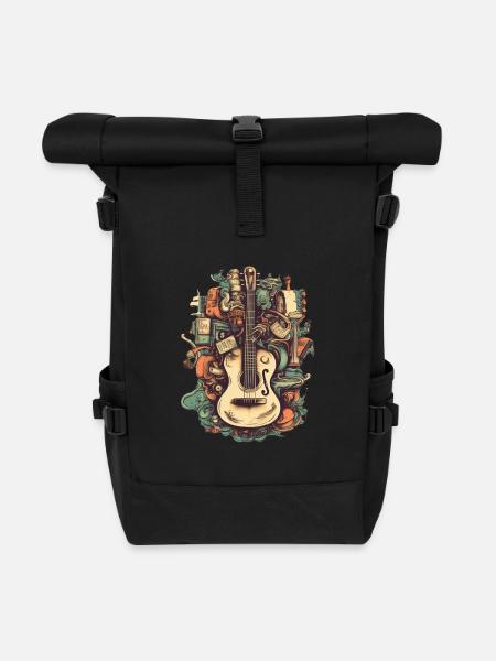Musik Instrumente - Rolltop Rucksack - Schwarz