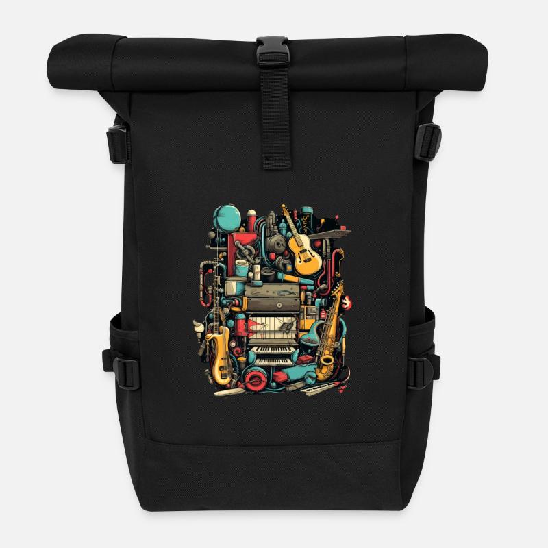 Instruments de musique - Sac à dos roll top - noir