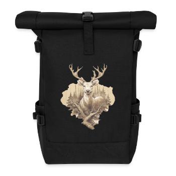 Cerf - Sac à dos roll top - noir - Devant