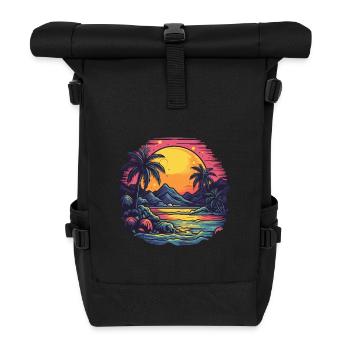 Strand - Rolltop Rucksack - Schwarz - Vorne