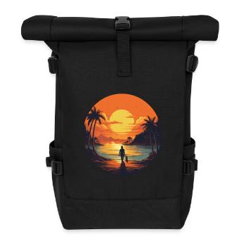 Strand - Rolltop Rucksack - Schwarz - Vorne