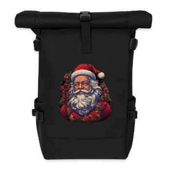 Santa Claus - Roll Top Backpack - black - Front