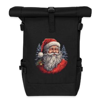 Père Noël - Sac à dos roll top - noir - Devant