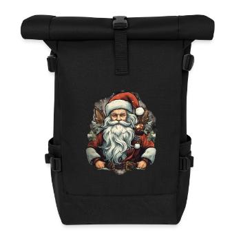 Santa Claus - Roll Top Backpack - black - Front