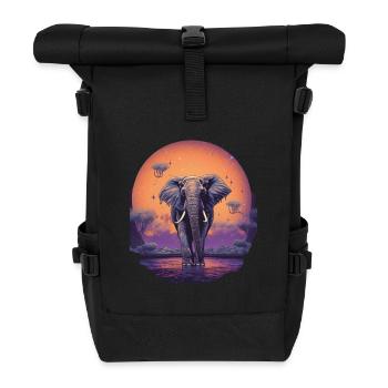 Elephant - Roll Top Backpack - black - Front