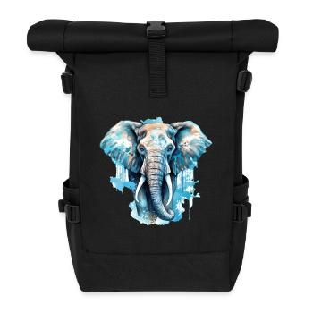 Elephant - Roll Top Backpack - black - Front