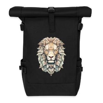 Löwe - Rolltop Rucksack - Schwarz - Vorne