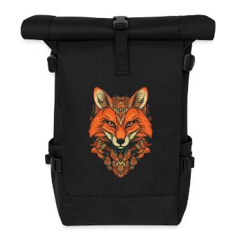 Fuchs - Rolltop Rucksack - Schwarz - Vorne