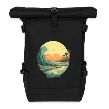 Strand - Rolltop Rucksack - Schwarz - Vorne