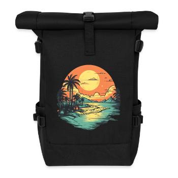 Strand - Rolltop Rucksack - Schwarz - Vorne