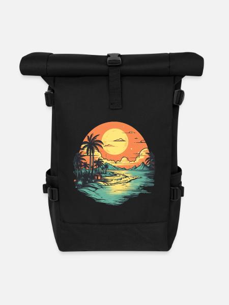 Strand - Rolltop Rucksack - Schwarz