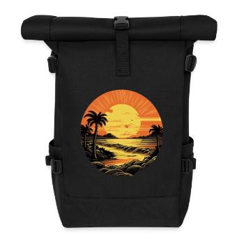 Strand - Rolltop Rucksack - Schwarz - Vorne
