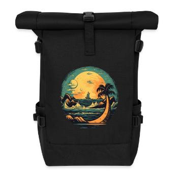 Strand - Rolltop Rucksack - Schwarz - Vorne