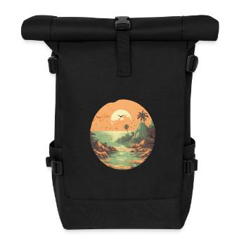 Strand - Rolltop Rucksack - Schwarz - Vorne