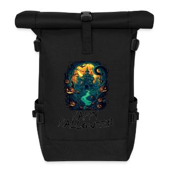 Halloween - Happy Halloween - Rolltop Rucksack - Schwarz - Vorne