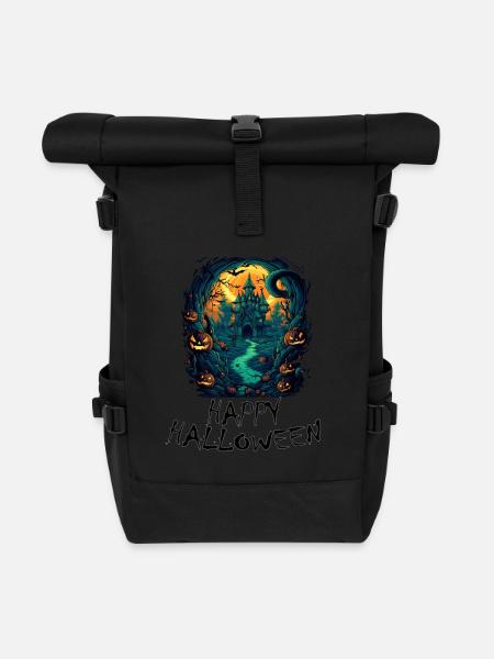 Halloween - Happy Halloween - Rolltop Rucksack - Schwarz