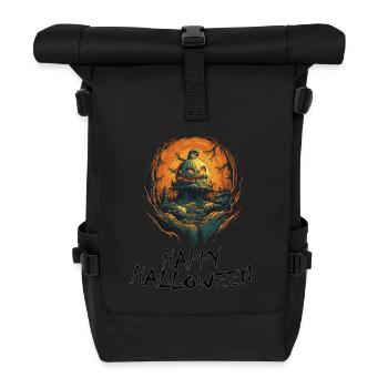 Halloween - Happy Halloween - Rolltop Rucksack - Schwarz - Vorne