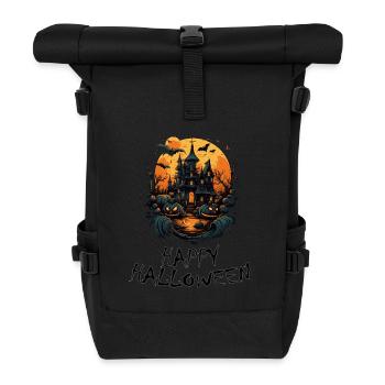 Halloween - Happy Halloween - Roll Top Backpack - black - Front