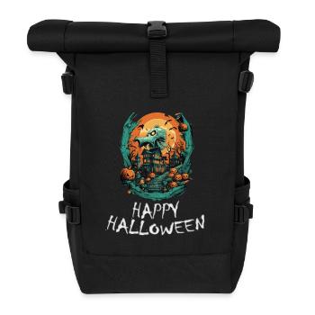 Halloween - Happy Halloween - Rolltop Rucksack - Schwarz - Vorne