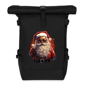 Père Noël - Sac à dos roll top - noir - Devant