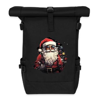 Père Noël - Sac à dos roll top - noir - Devant