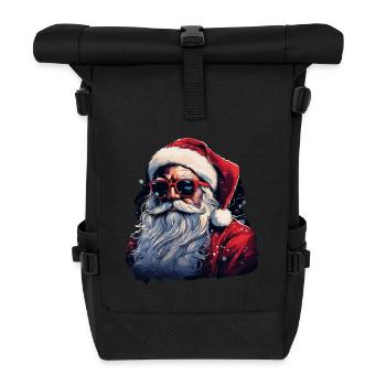 Père Noël - Sac à dos roll top - noir - Devant