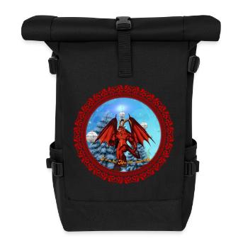Design de Noël amusant - Sac à dos roll top - noir - Devant