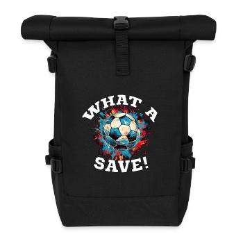 Balle de football - Quelle sauvegarde! - Sac à dos roll top - noir - Devant